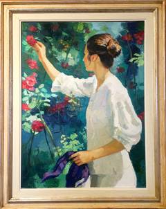 Woman with Flowers