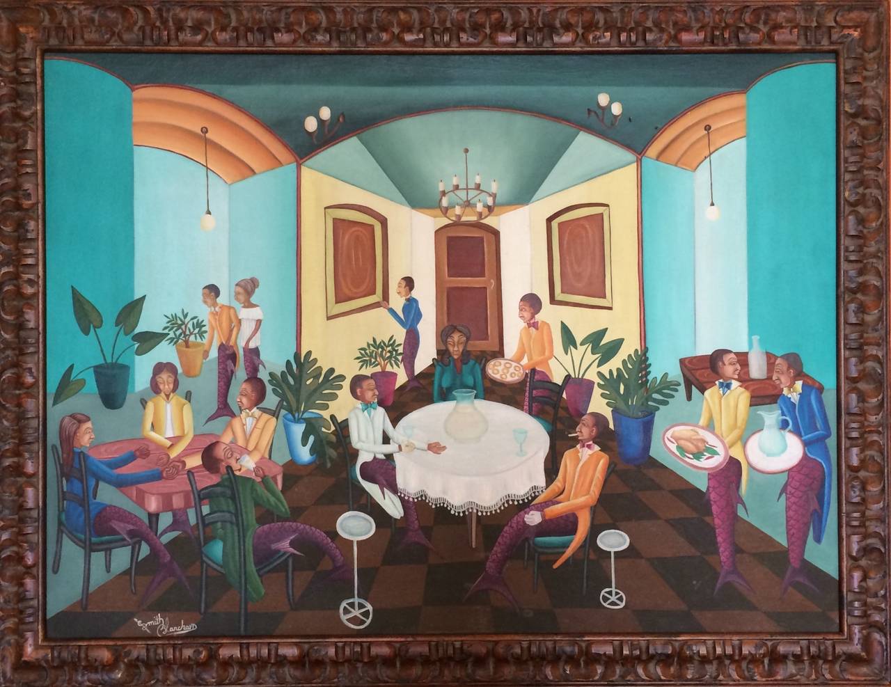 Peinture surréaliste amusante - Painting de Smith Blanchard