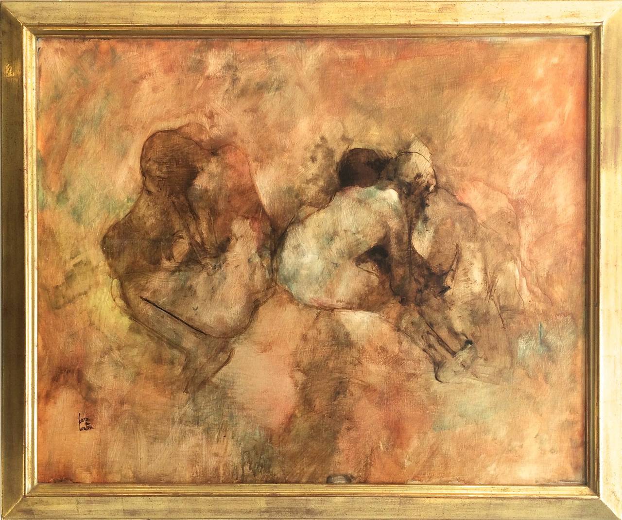 Philippe Cara Costea Abstract Painting - Abstract Figures 