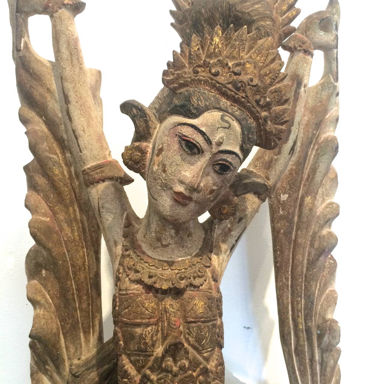 Balinese Wood Figure of a Dancer 1