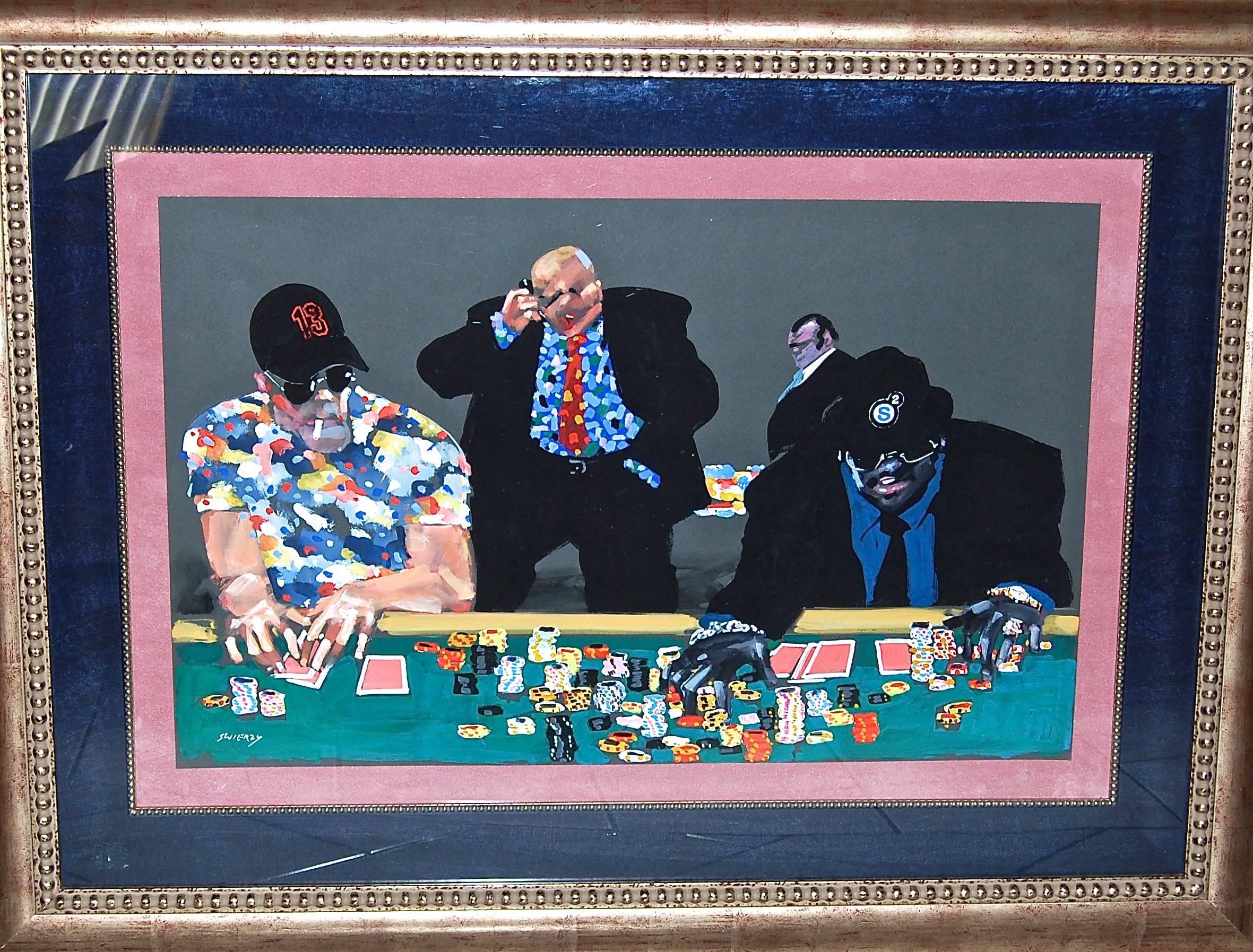The Card Players - Painting by Waldemar Swierzy