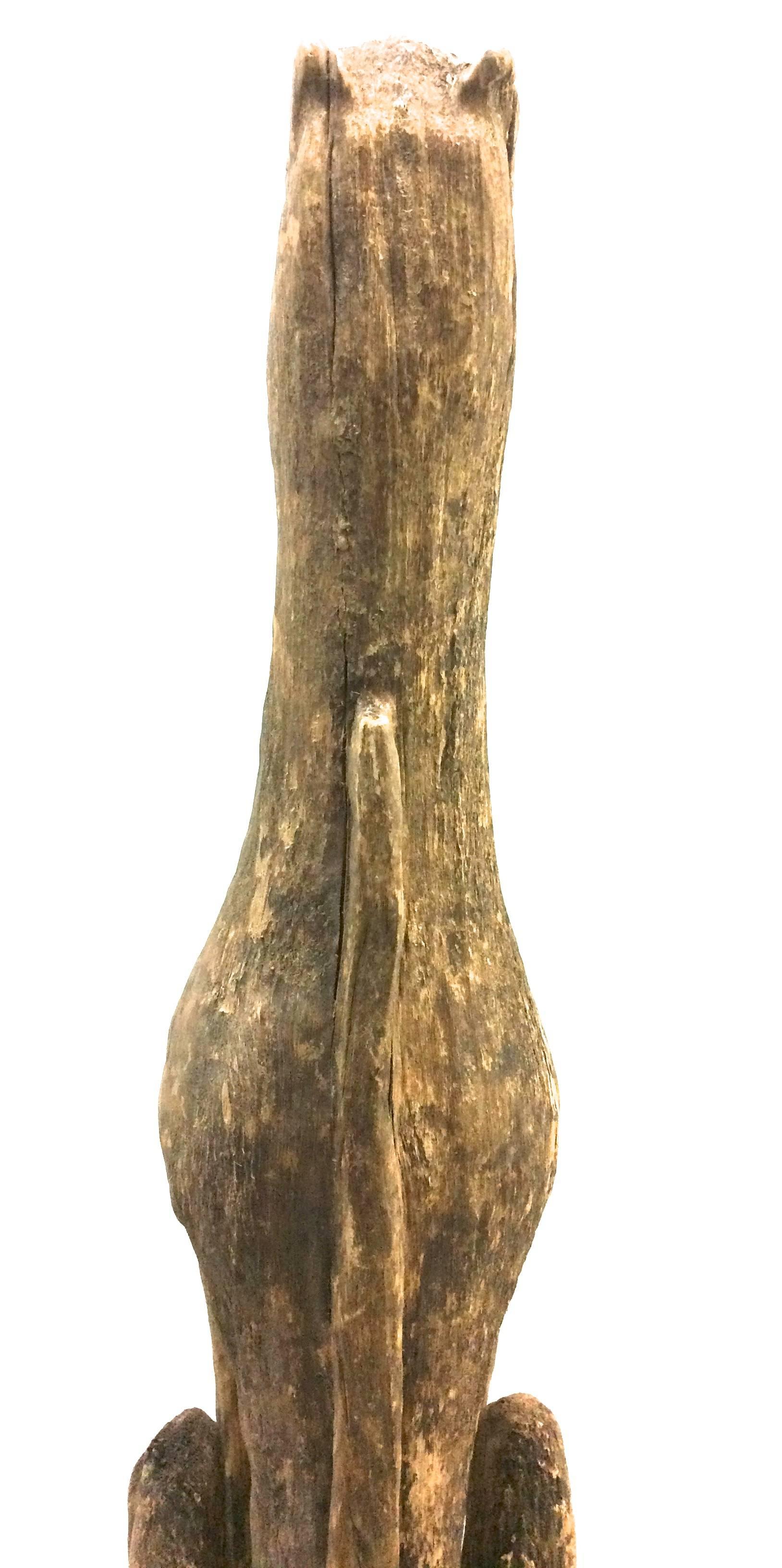 Statue ancienne de gardien tribal en bois BALI en vente 1