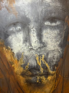 Psycho Abstract Portrait Acrylic on canvas-2004
