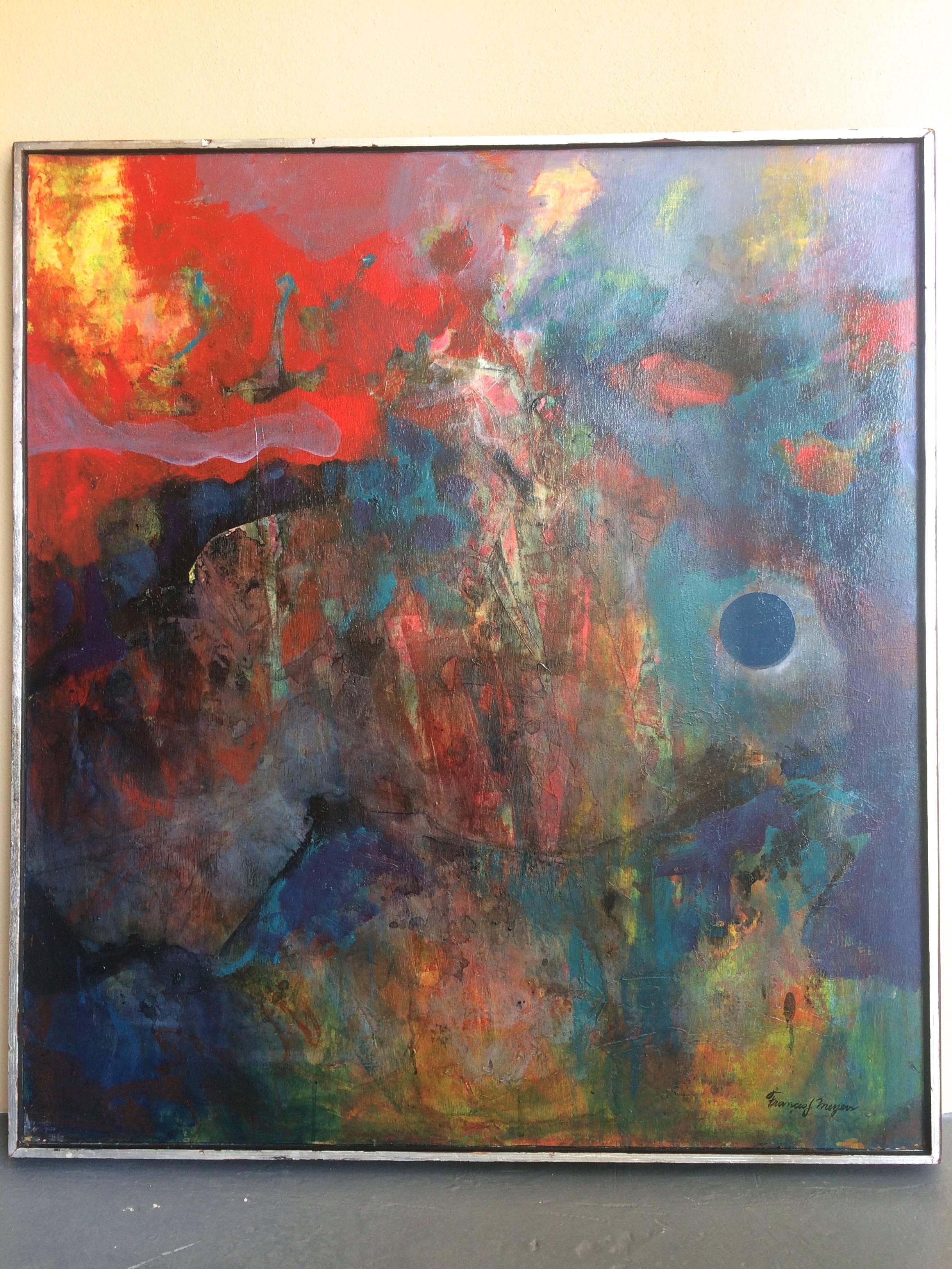 Homage To Beethoven Abstract Composition - Painting by Francis J. Meyers
