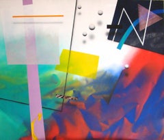 Monde in einer abstrakten Landschaft