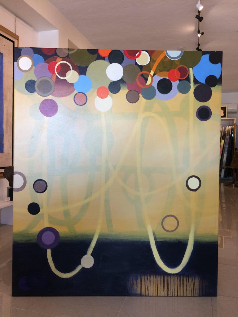 Larry Laslo - Large Multi Color Abstract For Sale at 1stDibs
