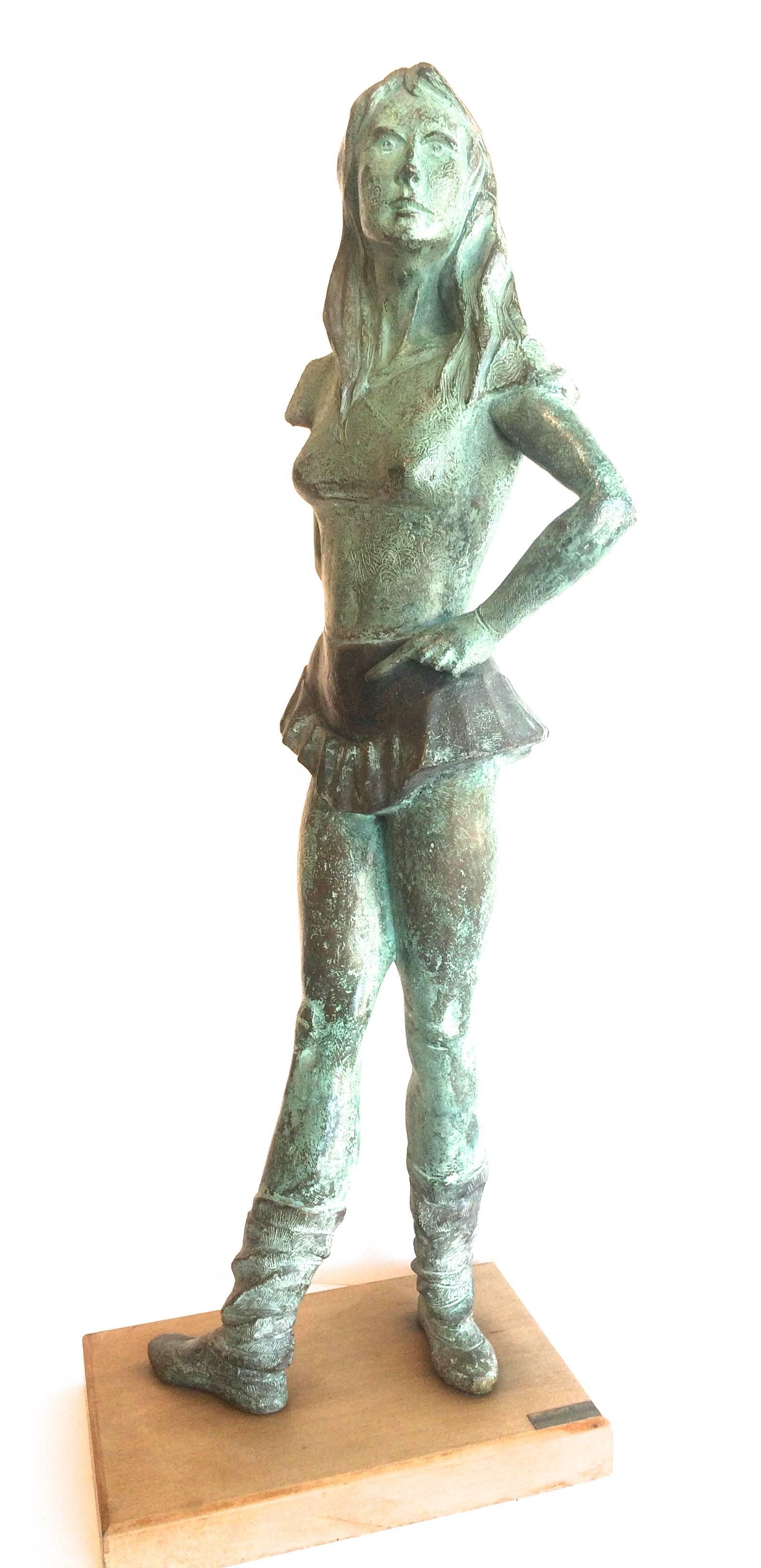 Franco De Renzis Figurative Sculpture - Silvia Ballerina Bronze Sculpture