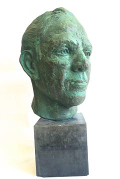 Head of a Man Bronze Sculpture