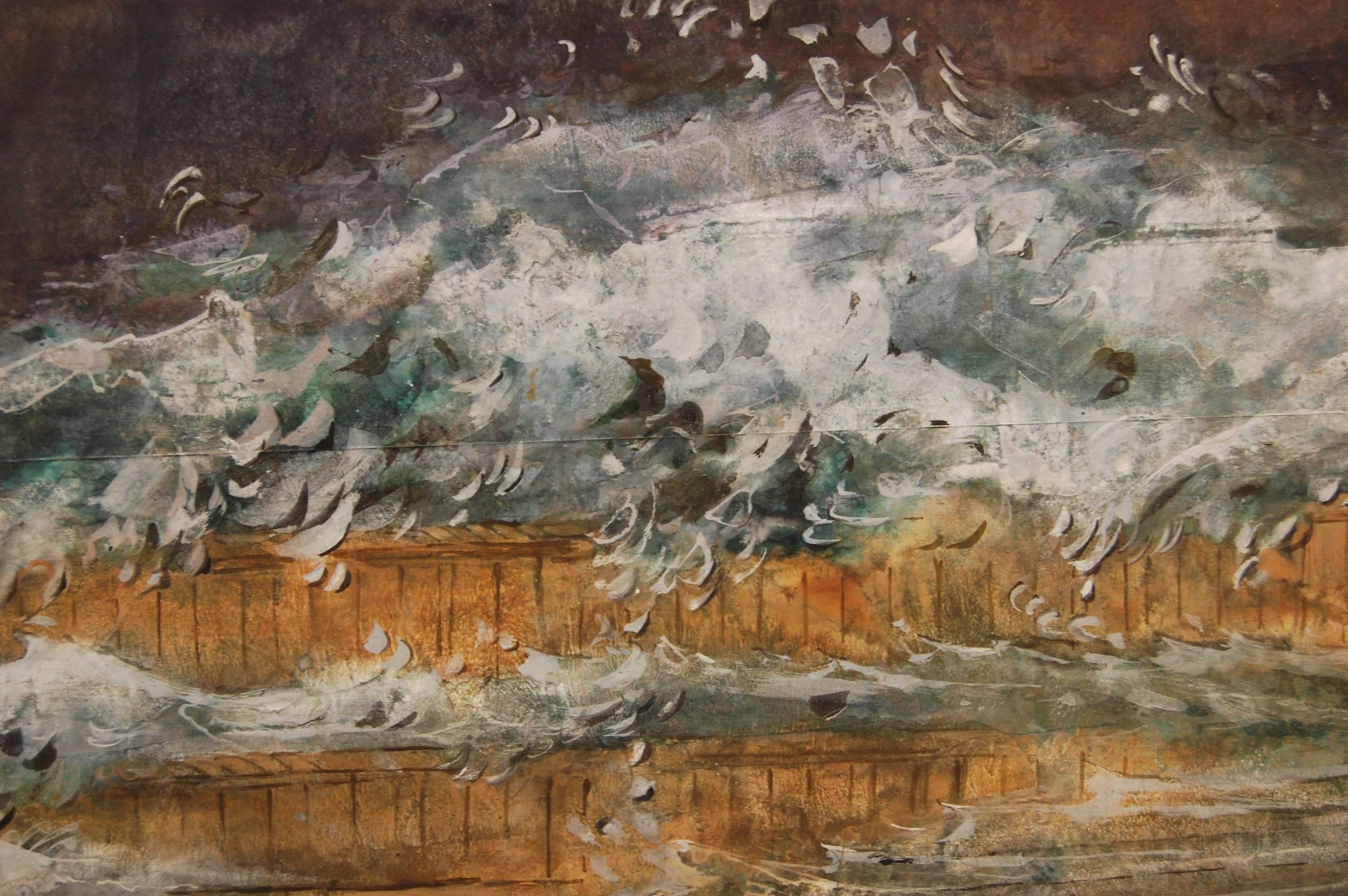  Wave  - Modern Painting by Ikusen