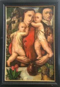  European School Mother With Twins