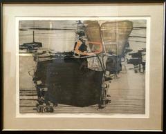 Abstract Composition Color Engraving