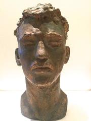 Young Man Clay Sculpture