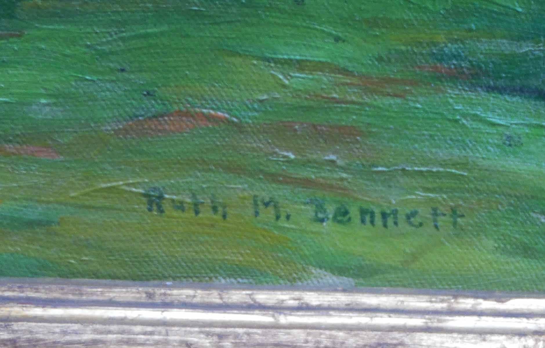 Landscape with Trees (California) - Painting by Ruth Minerva Bennett