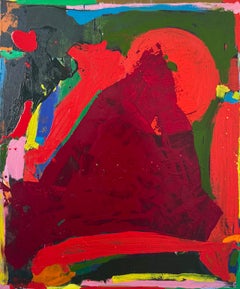 L'abbraccio della Terra, dipinto astratto contemporaneo a olio