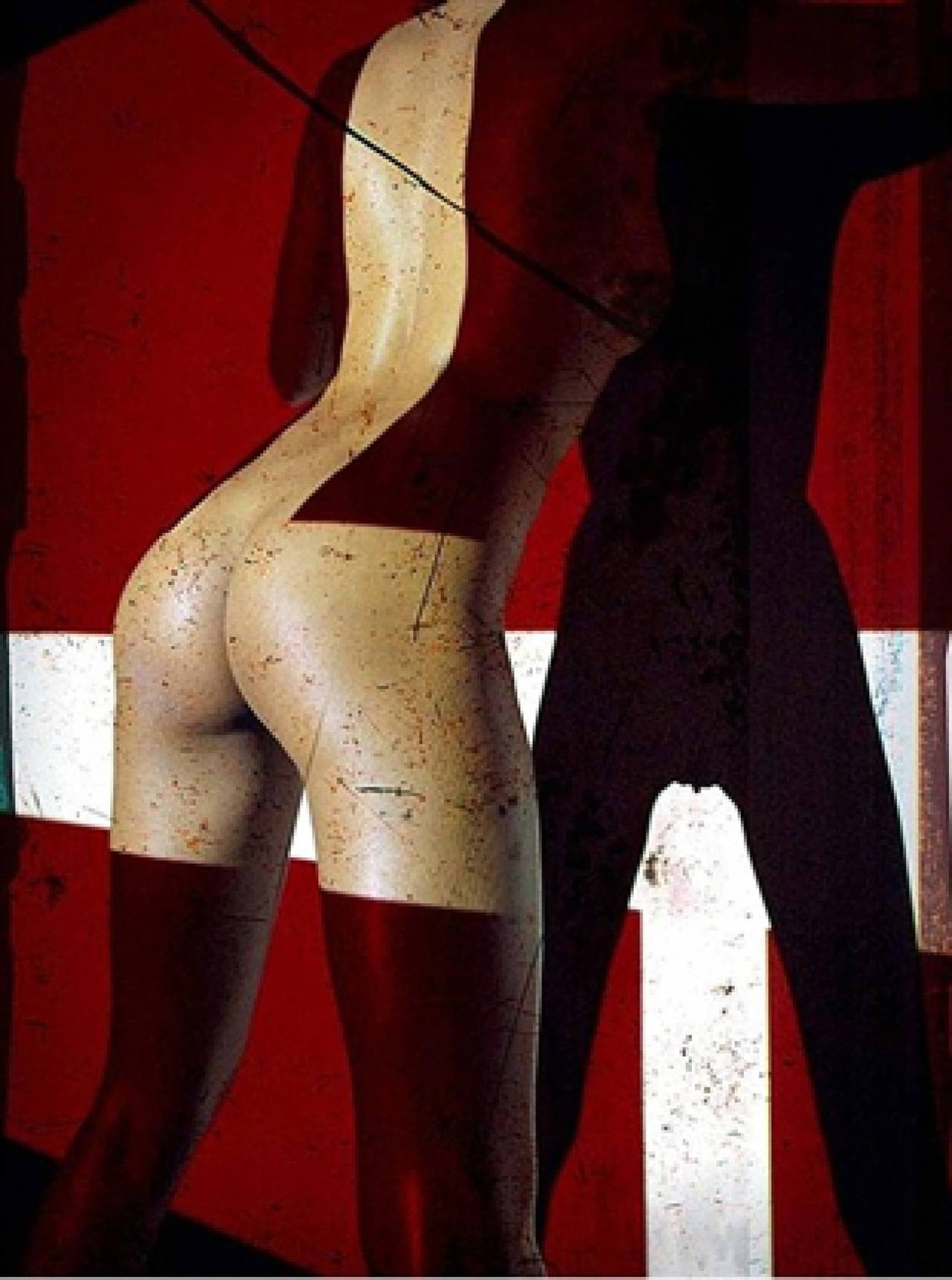 Andreas H. Bitesnich Color Photograph – „Erotic Nude #3519“ – Nackt im roten Licht, Kunstfotografie, 2010