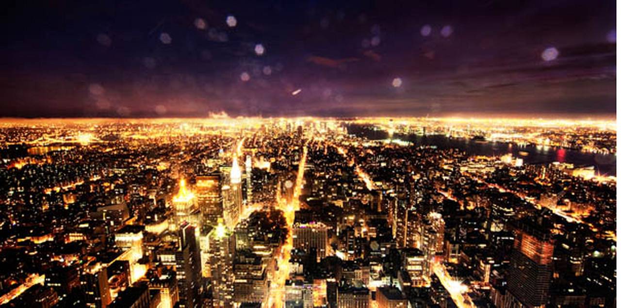 David Drebin Color Photograph - Rain in NYC