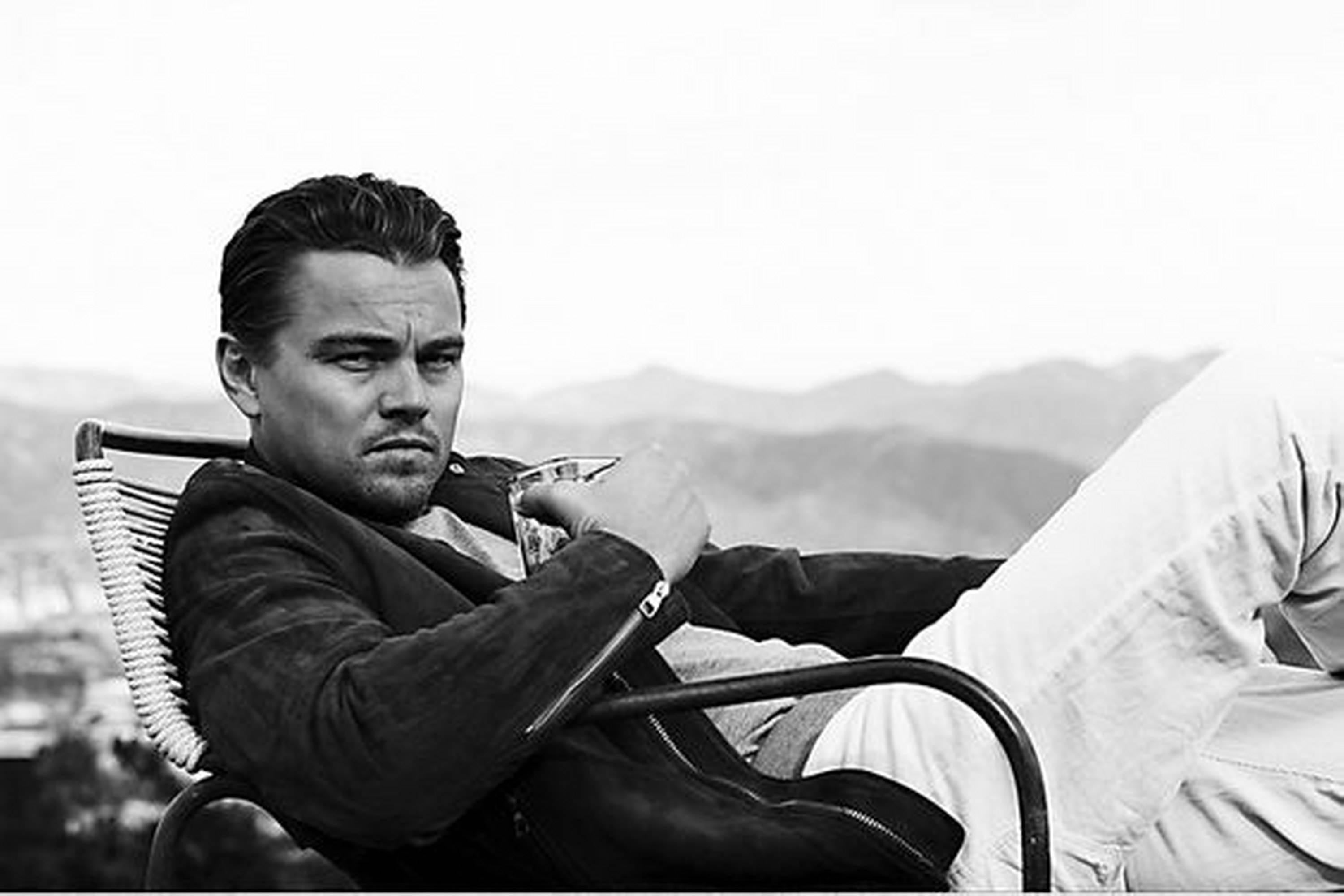 Nigel Parry Black and White Photograph - Leonardo DiCaprio 