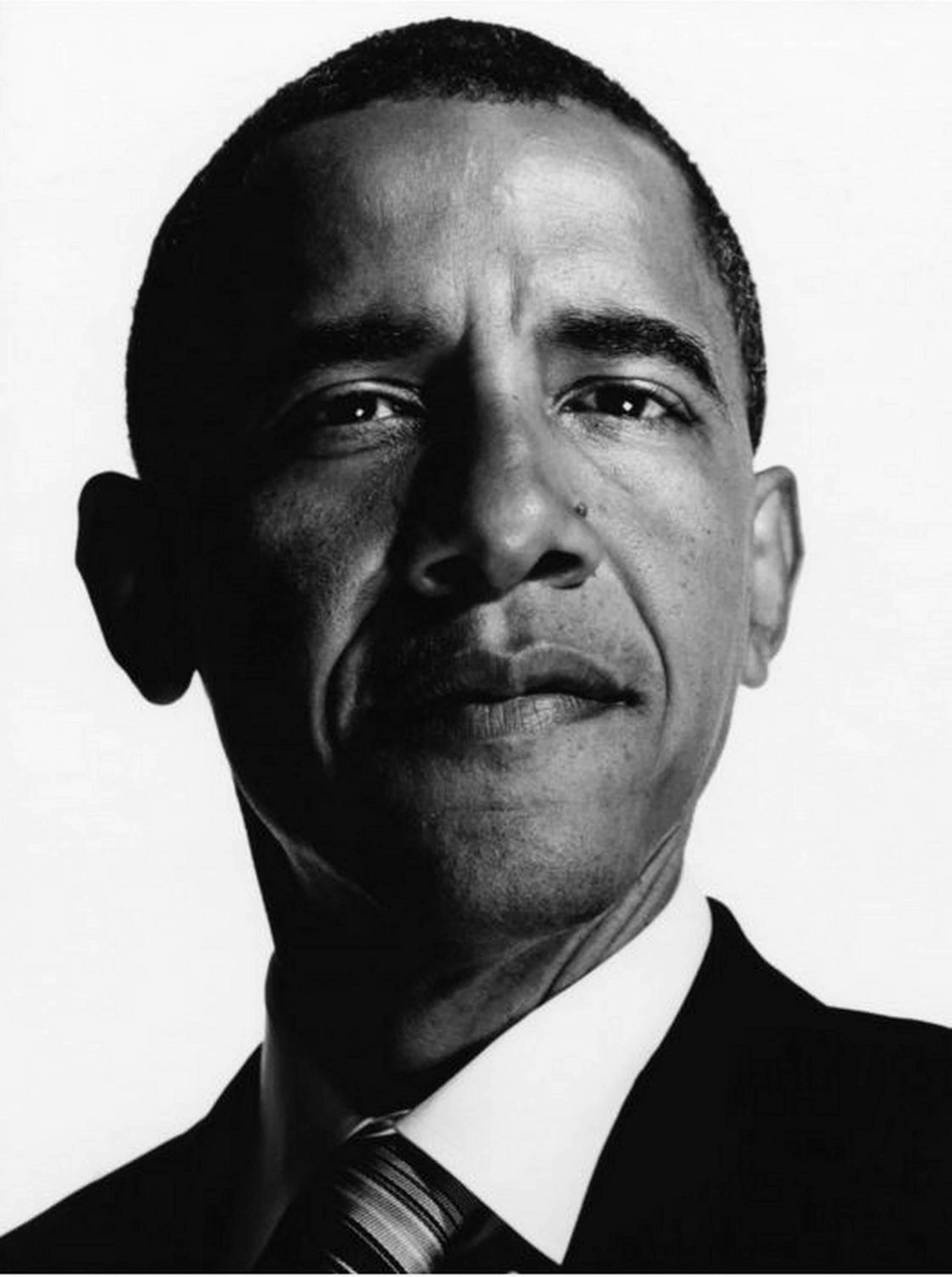 Nigel Parry Black and White Photograph - Barack Obama