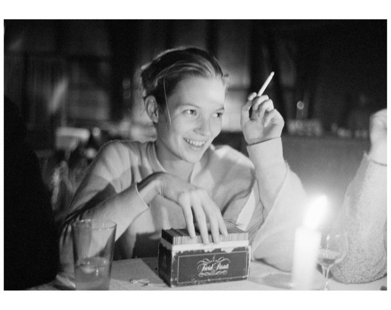 Arthur Elgort - Kate Moss playing Trivial Pursuit - fine art photography,  1993 For Sale at 1stDibs
