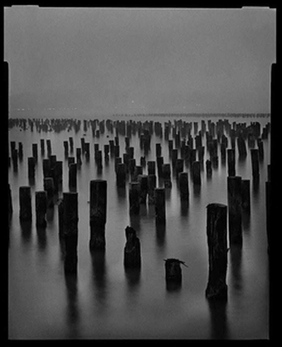 Mark Seliger Landscape Photograph - Piers, Hudson River