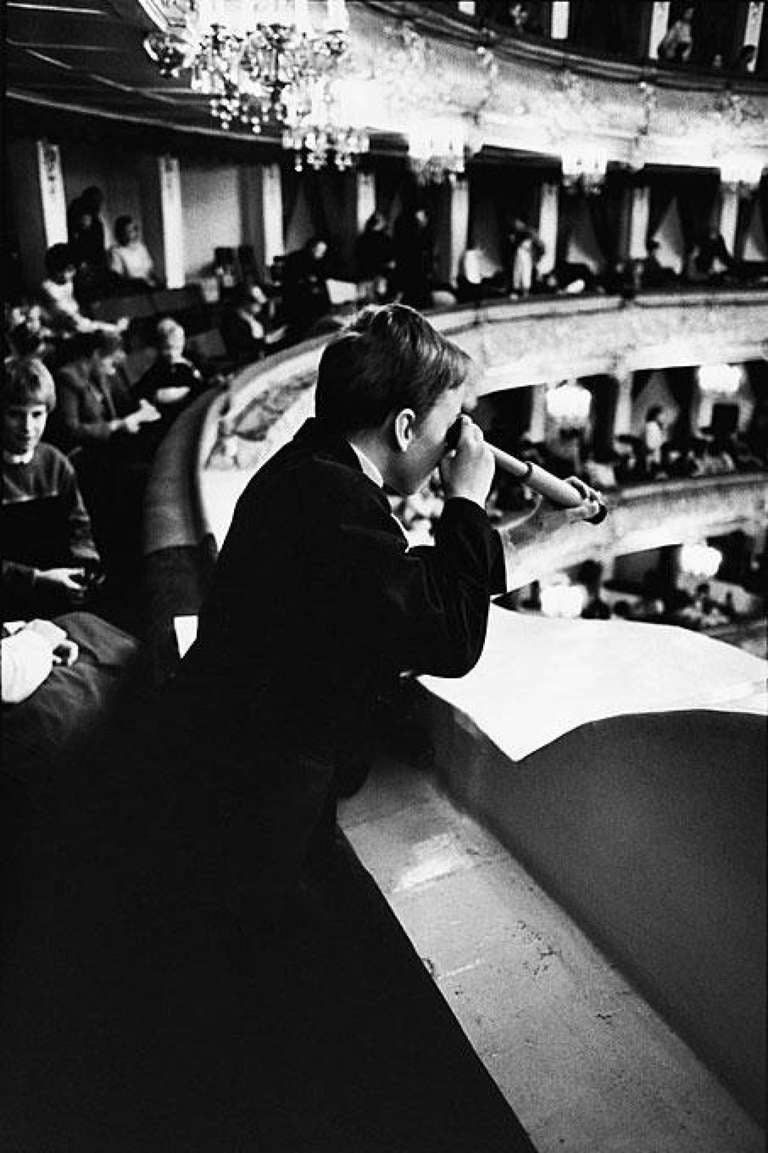 Gérard Uféras Black and White Photograph - Bolshoi Theatre, Moscow