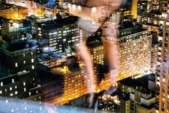 Flashing the City - Nude Legs reflecting in a Window, Fine Art Photography, 2012