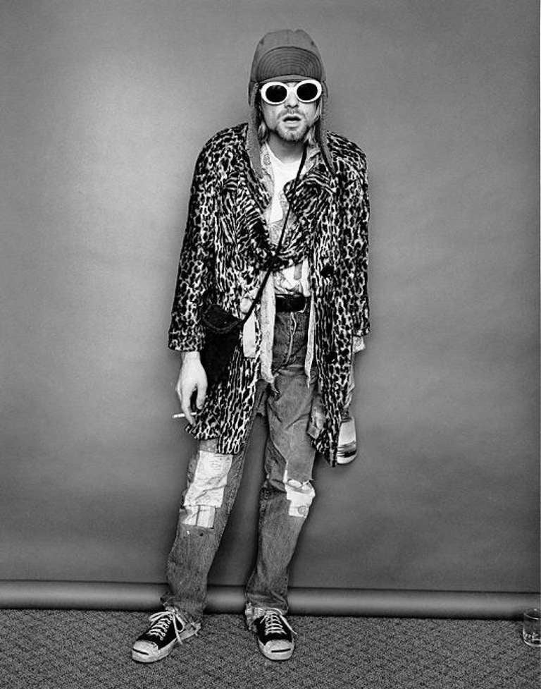 Portrait Photograph Jesse Frohman - Kurt Cobain - Longueur totale