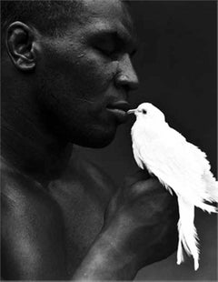 Mike Tyson with Dove - Portrait of the boxer legend 