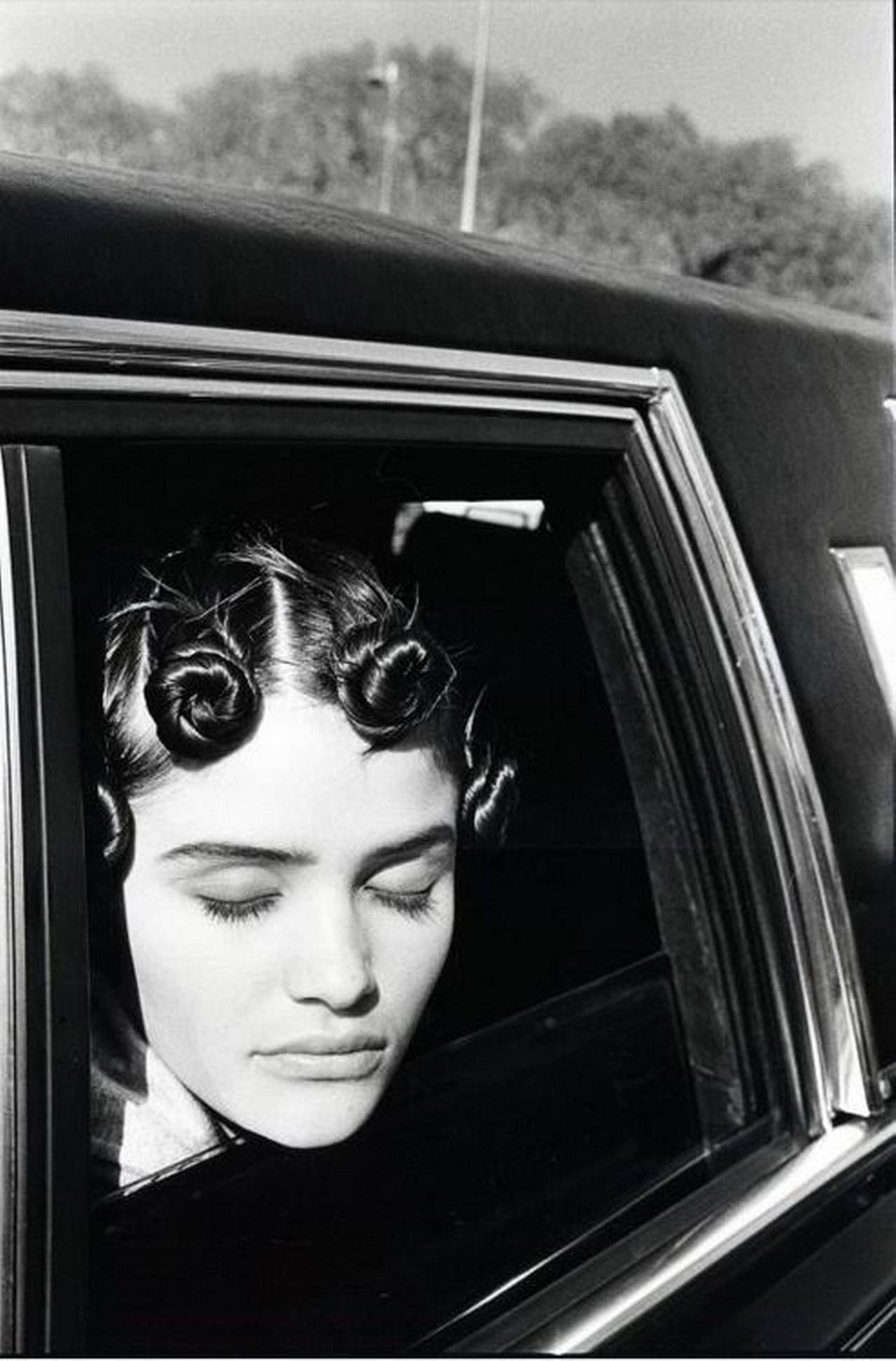 Arthur Elgort Black and White Photograph - Helena Christensen