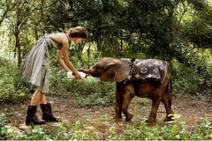 Keira Knightley avec éléphant