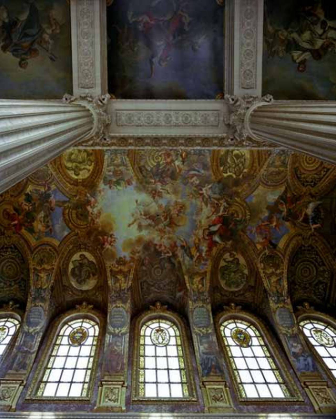 Robert Polidori Color Photograph - Ceiling, La Chapelle, Chateau de Versailles
