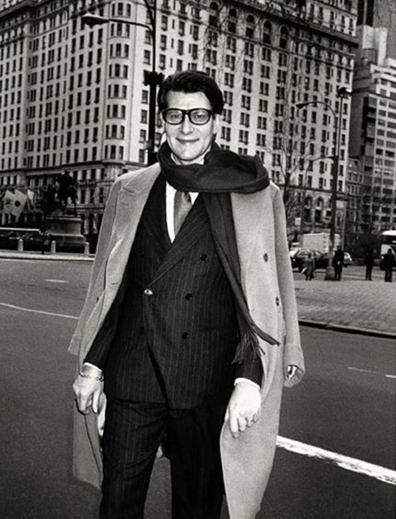 Roxanne Lowit Black and White Photograph - Yves Saint Laurent in NY