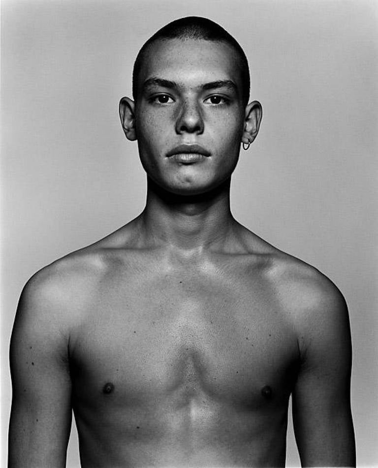 Sebastian, Breeding - nude black and white portrait, fine art photography, 2000