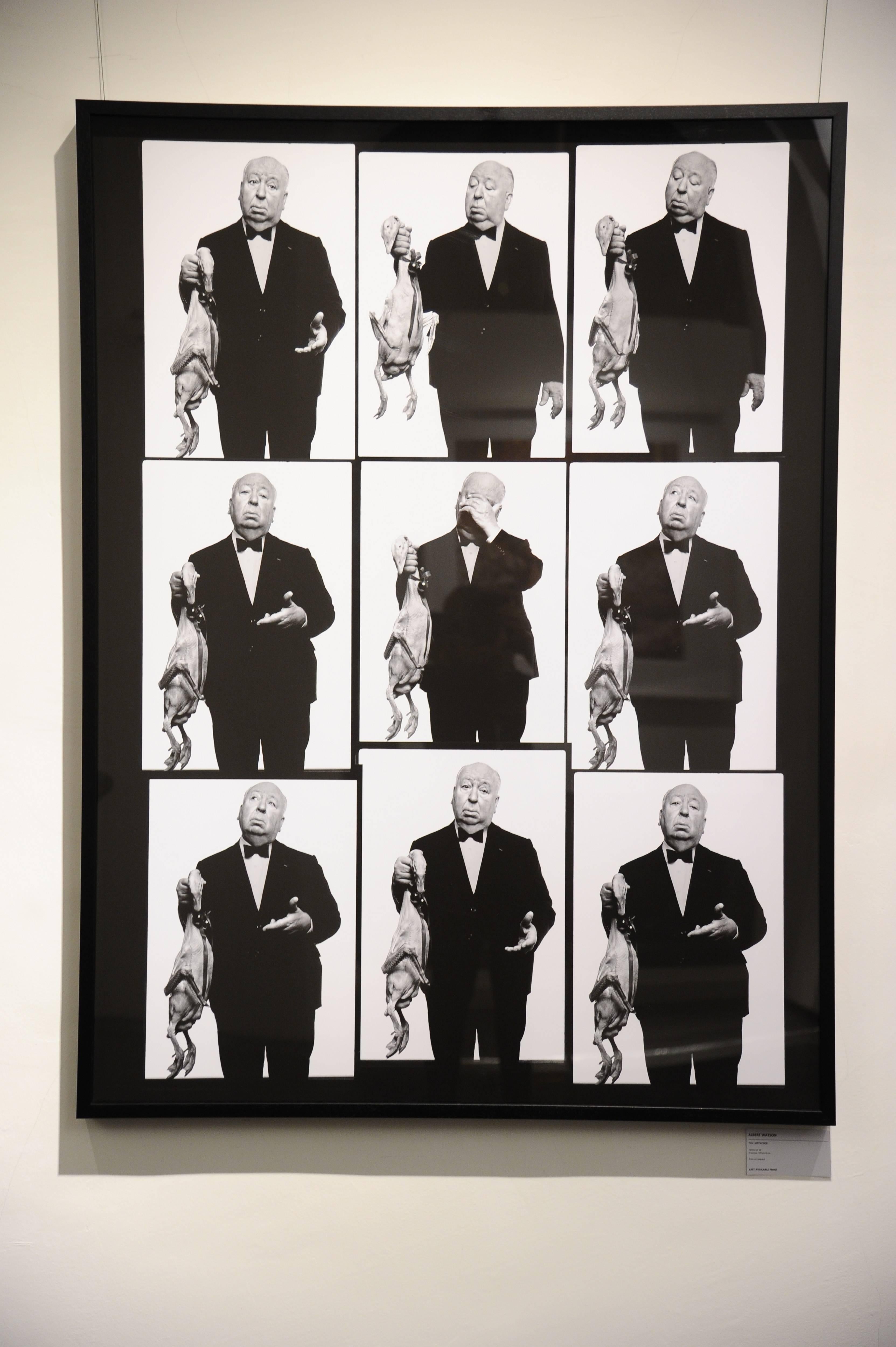 Alfred Hitchcock with Goose Contact Sheet - Photograph by Albert Watson