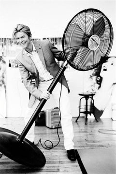 David Bowie mit Ventilator