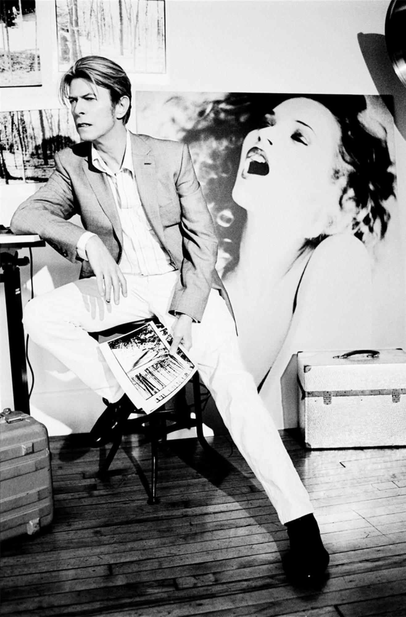 Ellen von Unwerth Black and White Photograph - David Bowie