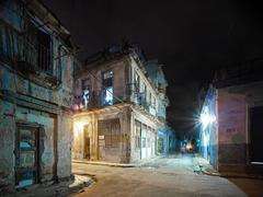 Old Havana Corner (night), Havana, Cuba, 2014