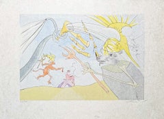 Salvador Dalì (1904-1989) - The Elephant and Jupiter's Monkey - Drypoint etching
