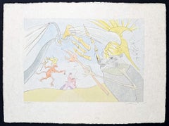 Salvador Dalì (1904-1989) - The Elephant and Jupiter's Monkey - Drypoint etching