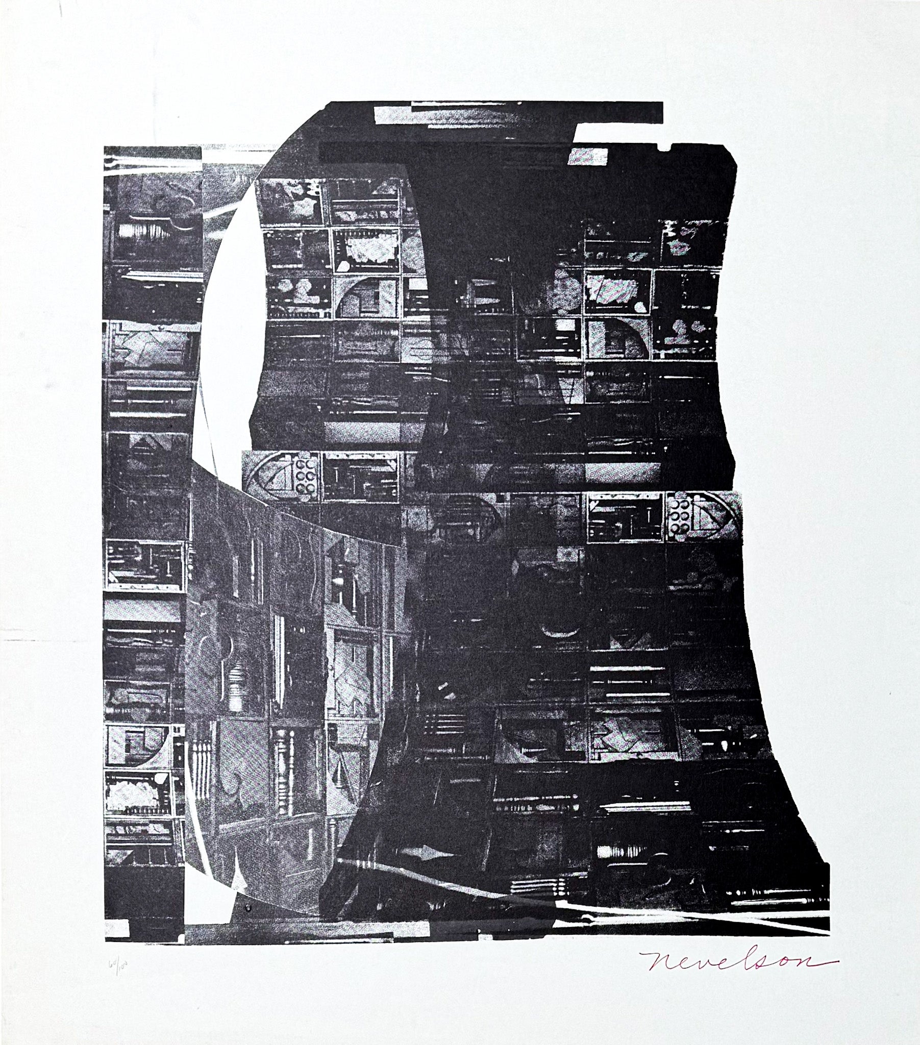 Louise Nevelson (1899–1988) – „Night Reflections“ – Siebdruck auf Papier – 1968