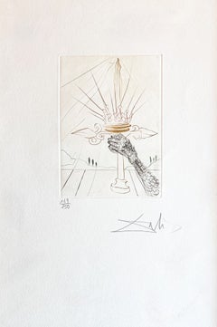Salvador Dalì (1904-1989) - King John - Drypoint, etching - 1970