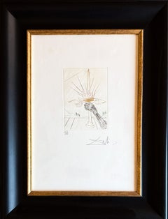 Salvador Dalì (1904-1989) - King John - Drypoint, etching - 1970