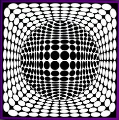 Victor Vasarely (1906–1997) - Tea-Ur NB - Color silkscreen on paper - 1984