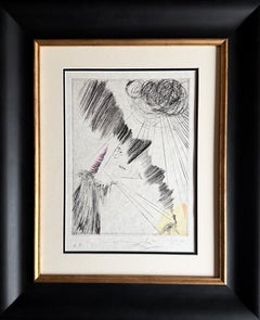 Salvador Dalí (1904–1989) – Handkolorierte Kaltnadelradierung auf Papier – 1968
