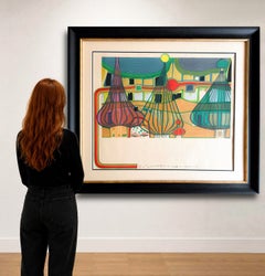 Friedensreich Hundertwasser (1928–2000) – „L'Expulsion“ – Farblithografie auf Büttenpapier