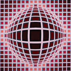 Victor Vasarely (1906-1997) - Louisiana I - Sérigraphie en couleur sur papier - 1983