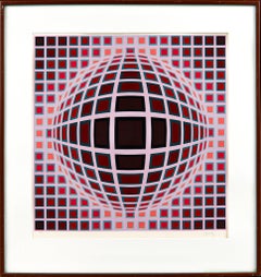 Victor Vasarely (1906-1997) - Louisiana I - Sérigraphie en couleur sur papier - 1983