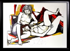 Renato Guttuso (1911-1987) - Due Nudi - Color photo engraving on Magnani paper
