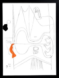 Le Corbusier (1887-1965) - Icône 8 (Weber 81) - Lithographie en couleur sur papier Arches