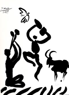 Pablo Picasso (1881–1973) - Danseur et musicien - Lithograph on Arches paper
